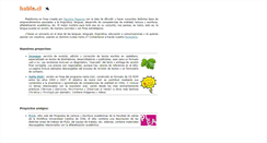 Desktop Screenshot of habla.cl